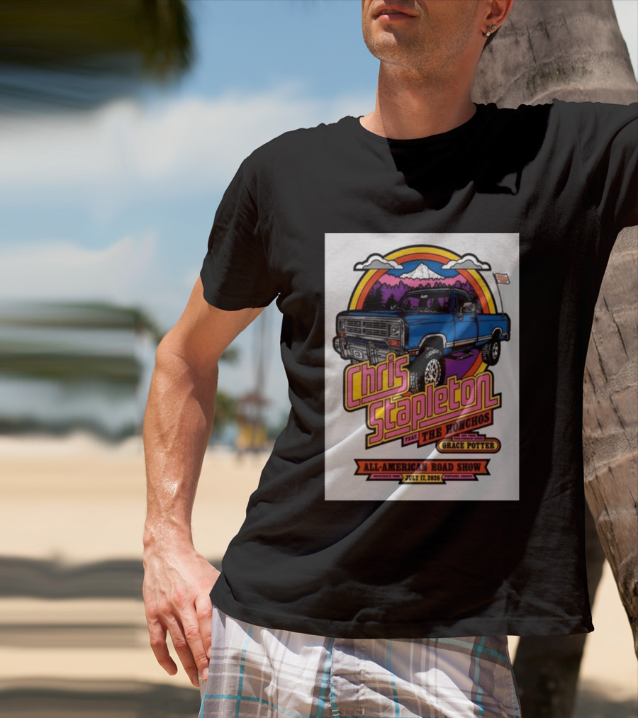 Chris Stapleton Feat The Honchos Grace Potter All American Road Show Providence Park Portland Oregon July 17 2026 T-Shirt
