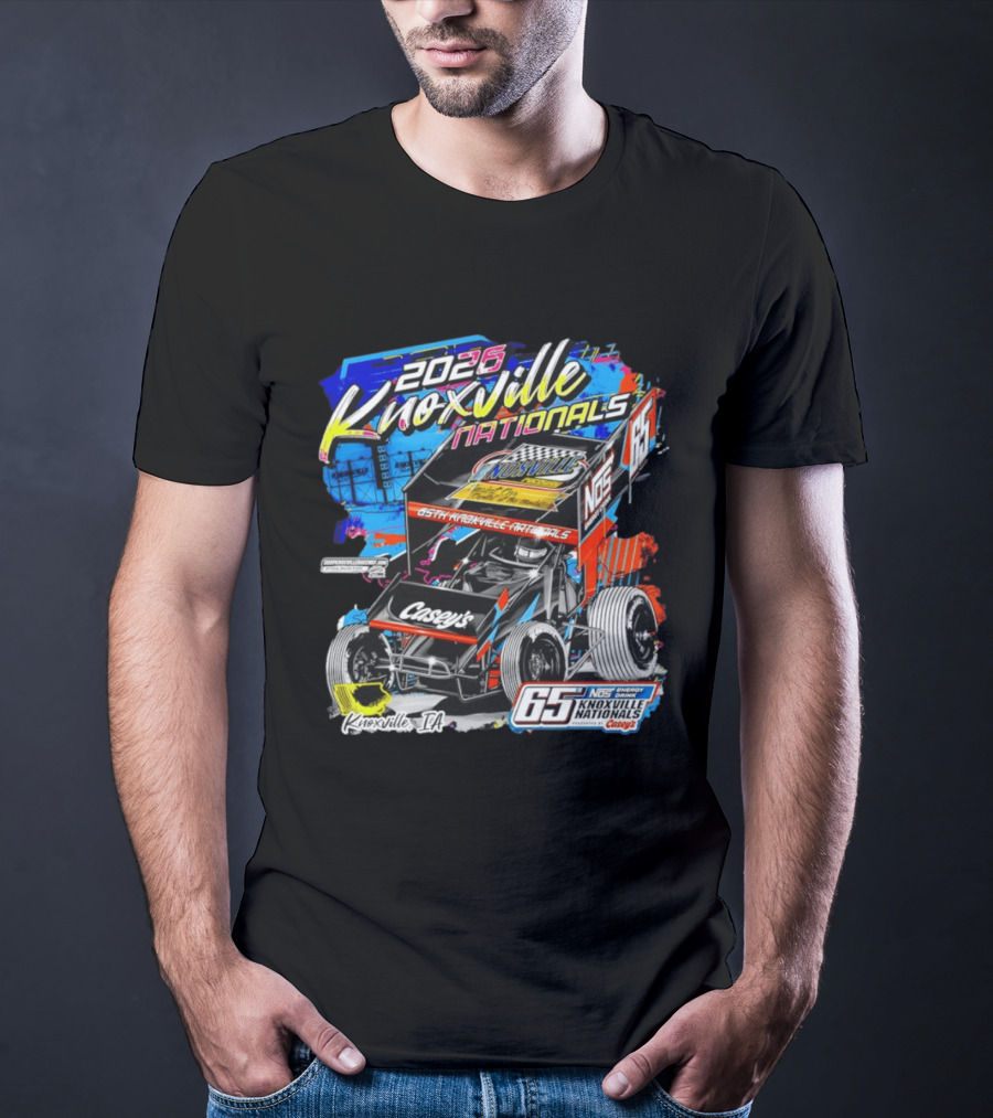 2026 Knoxville Nationals 65th NOS Energy Casey's Knoxville IA Racing Event T-Shirt
