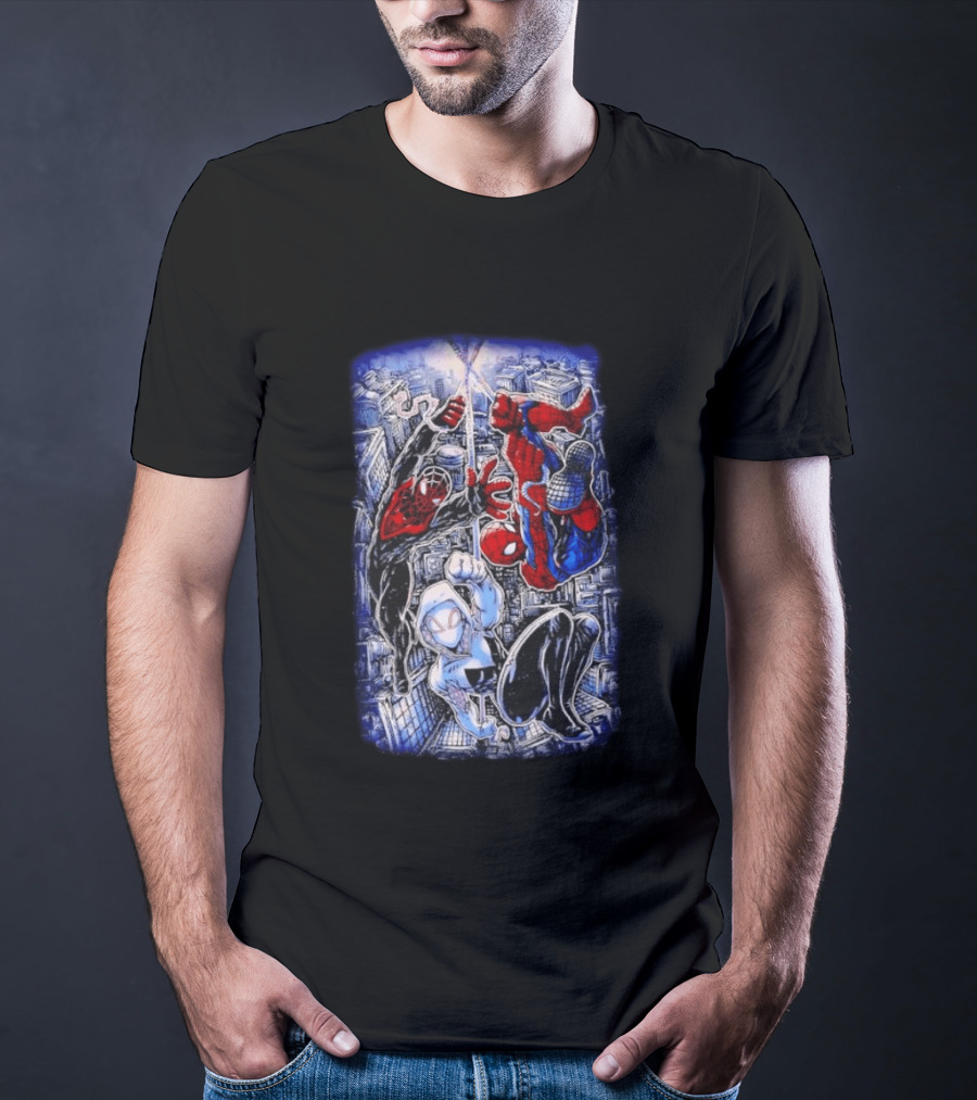 Spider Man Miles Morales Ghost Spider Marvel Multiverse Action Adventure T-Shirt