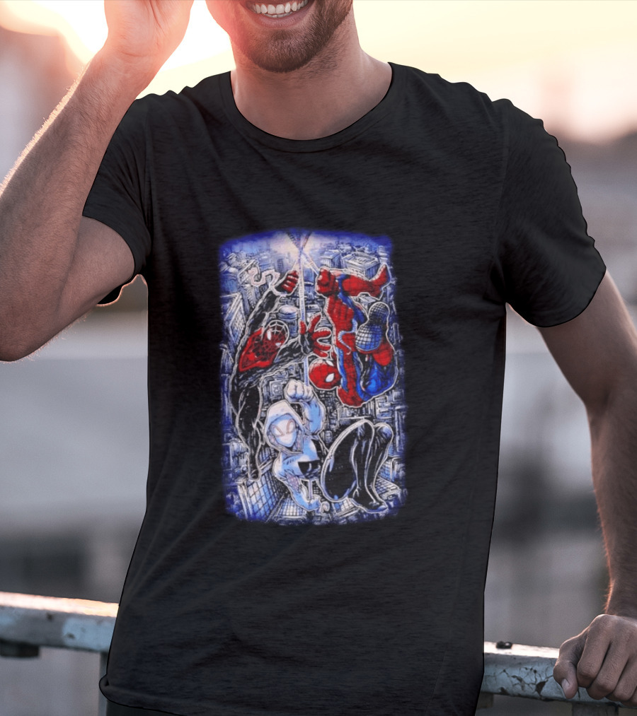 Spider Man Miles Morales Ghost Spider Marvel Multiverse Action Adventure T-Shirt