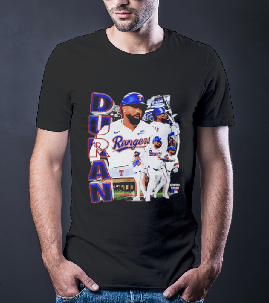 Ezequiel Duran Texas Rangers Player Nike Jersey Collage T-Shirt