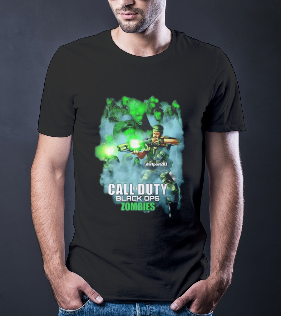 Call Of Duty Black Ops Zombies Tank Dempsey Battle Scene T-Shirt