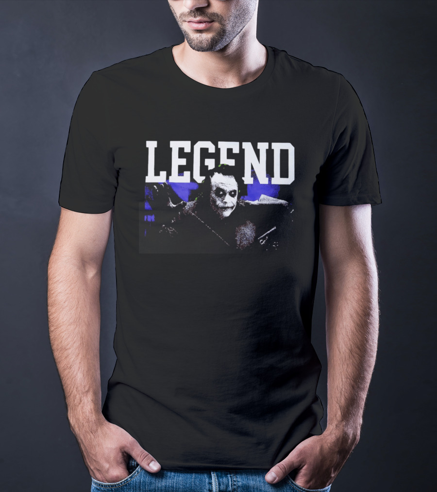 Heath Ledger Joker Legend Iconic Agent Of Chaos T-Shirt