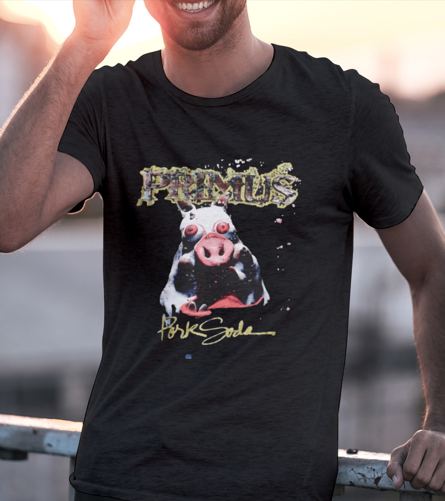 Primus Pork Soda Album Cover Pig Model T-Shirt