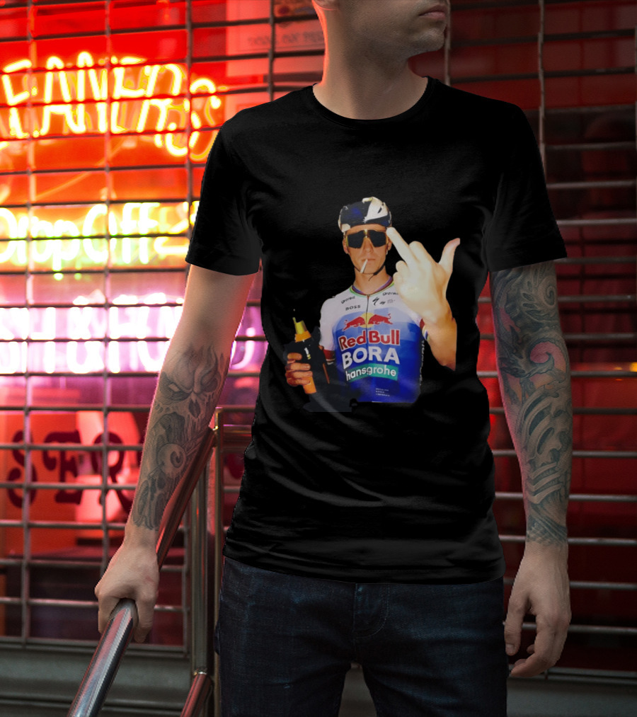 Remco Evenepoel Red Bull BORA Hansgrohe Smoking Gesture T-Shirt