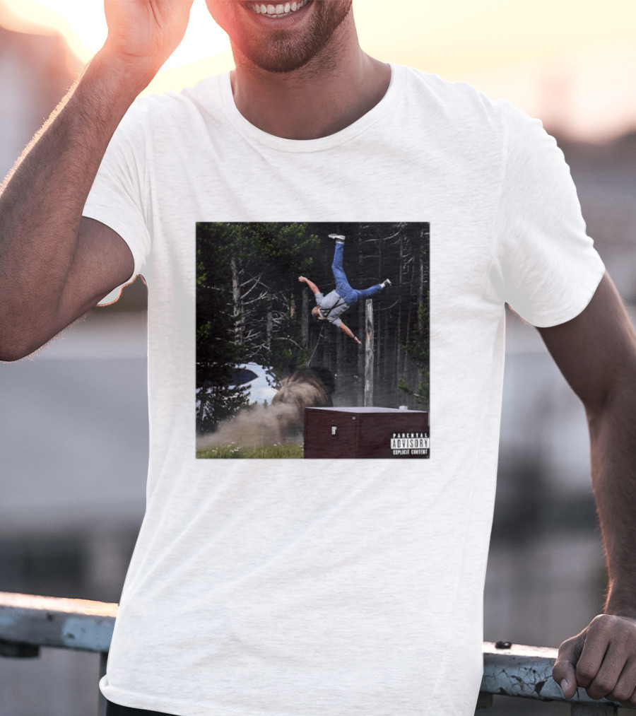 Bison Do Not Pet The Fluffy Cows National Park Parental Advisory Explicit Content Warning T-Shirt