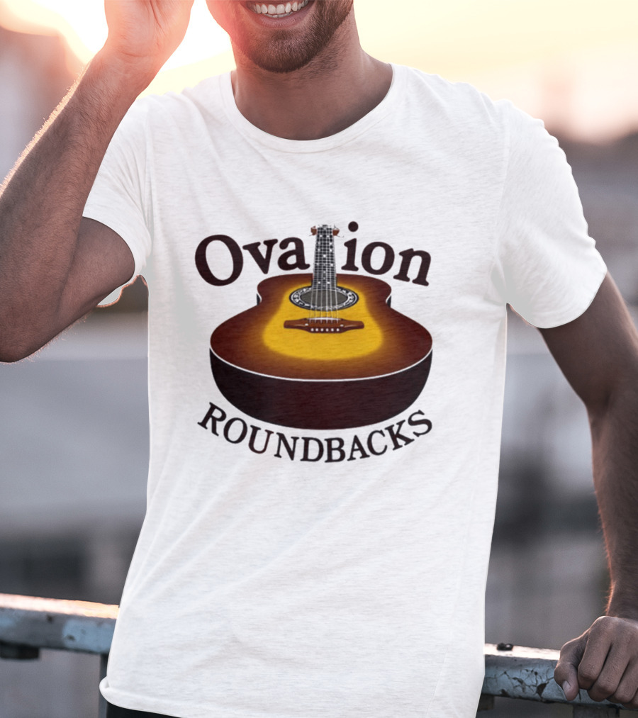 Ovation Roundbacks Acoustic Guitar Folk Music T-Shirt