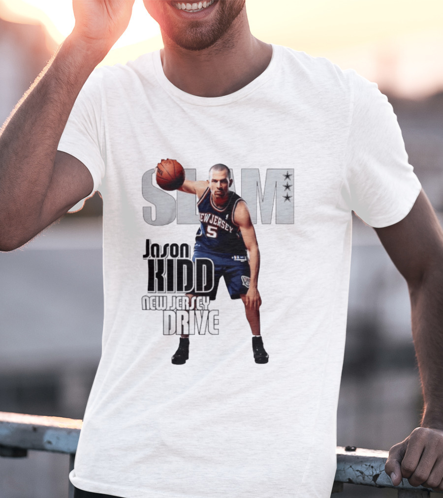 SLAM Magazine Jason Kidd New Jersey Drive Nets Basketball T-Shirt
