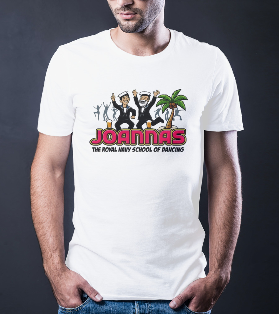 Joannas The Royal Navy School Of Dancing Tropical Palm Party Vibe T-Shirt