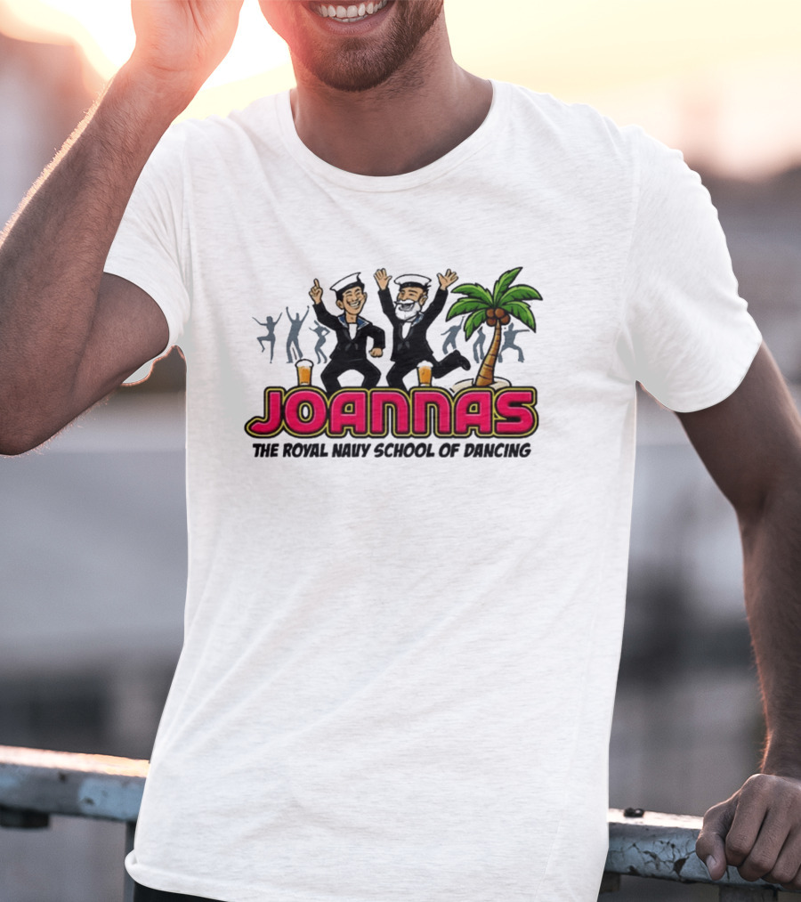 Joannas The Royal Navy School Of Dancing Tropical Palm Party Vibe T-Shirt