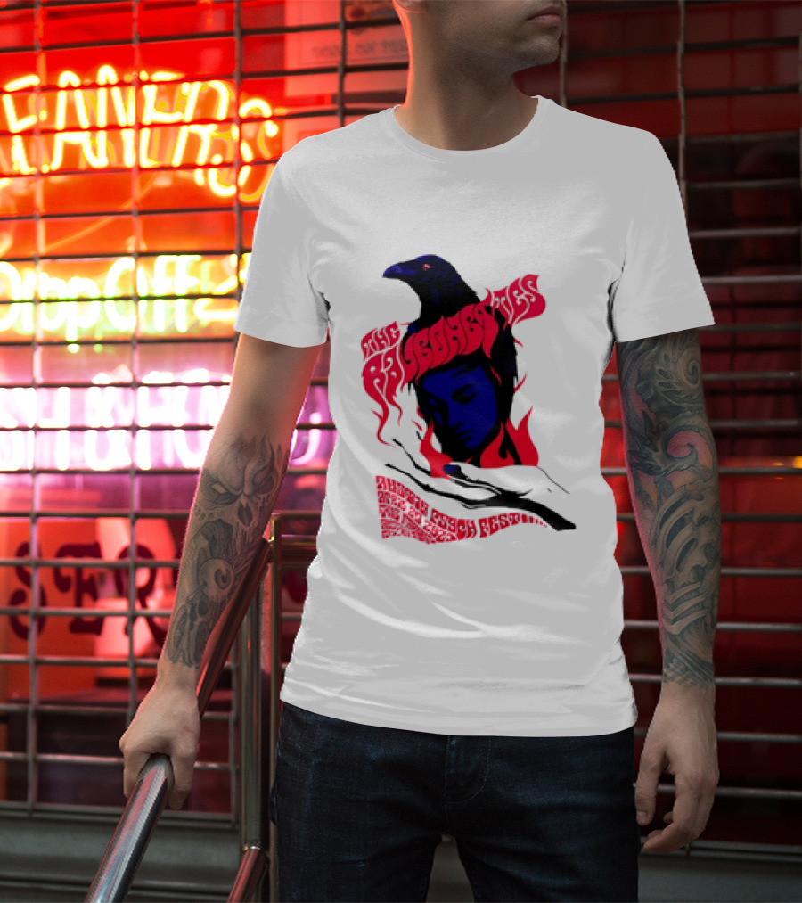 Raveonettes Austin Psych Fest Crow Fire Elements 2014 T-Shirt