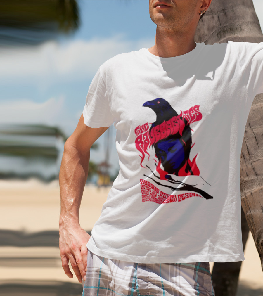 Raveonettes Austin Psych Fest Crow Fire Elements 2014 T-Shirt