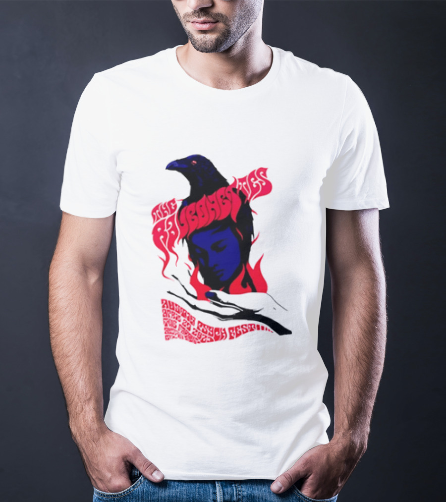 Raveonettes Austin Psych Fest Crow Fire Elements 2014 T-Shirt