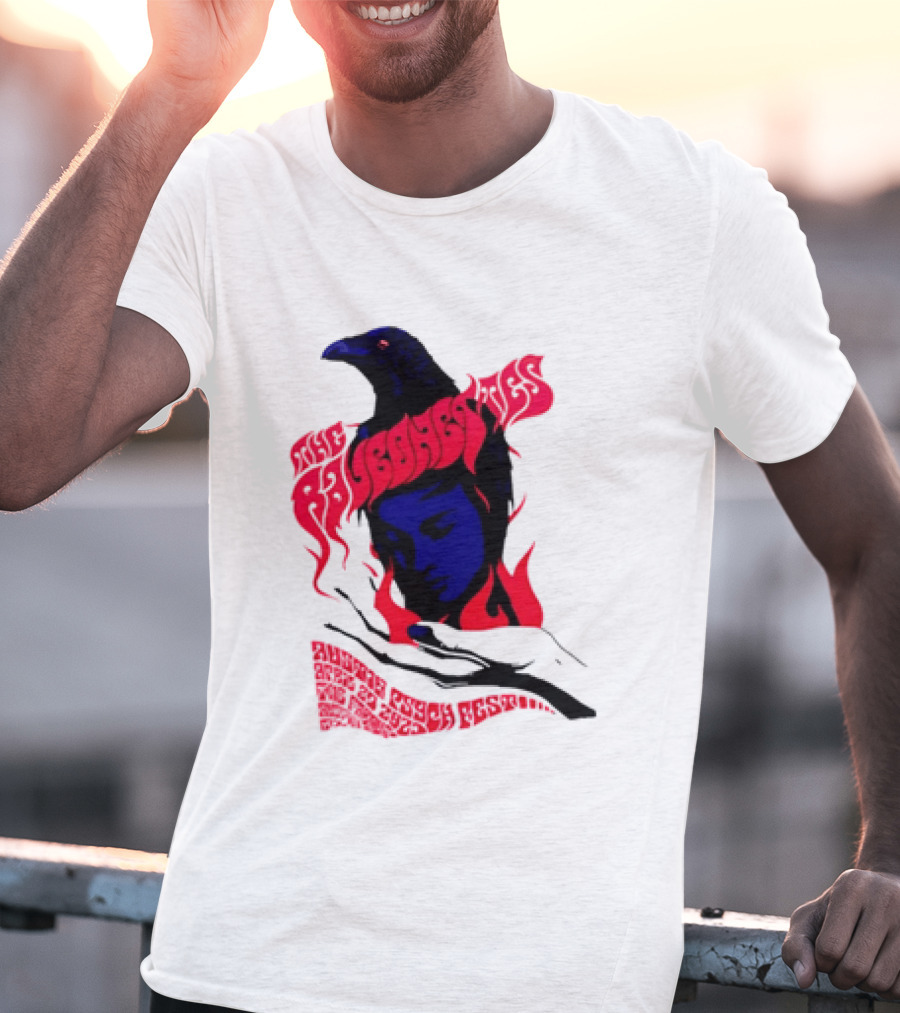 Raveonettes Austin Psych Fest Crow Fire Elements 2014 T-Shirt