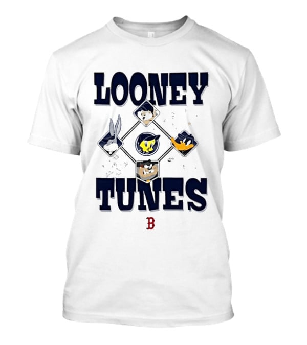Looney Tunes Characters Boston Red Sox Collaboration T-Shirt