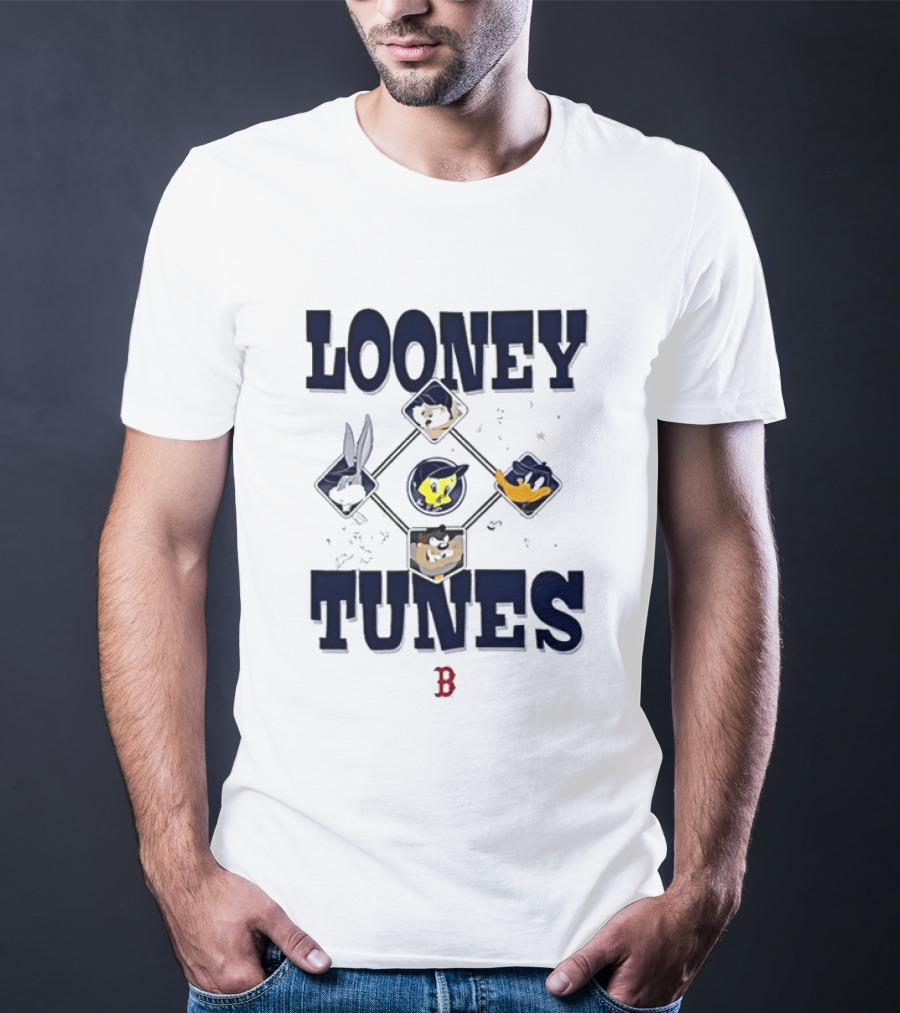 Looney Tunes Characters Boston Red Sox Collaboration T-Shirt
