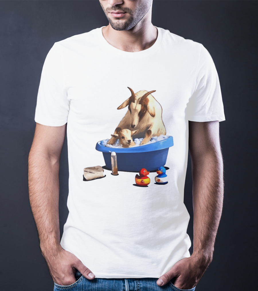 Spain Argentina Rubber Duckies Goat Bath Fun Time T-Shirt