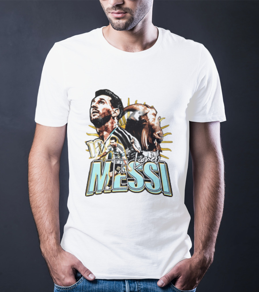 Lionel Messi 10 Goat T-Shirt