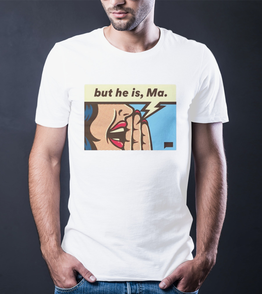 The Real Housewives Of Rhode Island But He Is Ma Pop Art Style Comic Speech Bubble T-Shirt