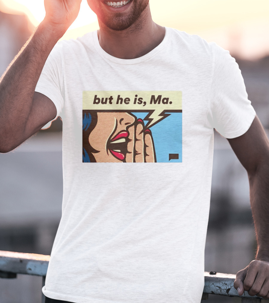 The Real Housewives Of Rhode Island But He Is Ma Pop Art Style Comic Speech Bubble T-Shirt