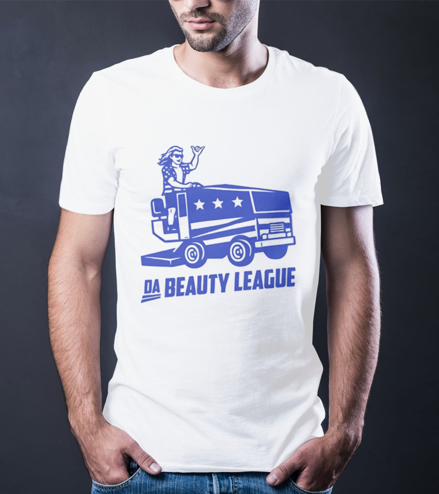 USA Wheels Zamboni Driver Da Beauty League Hockey T-Shirt