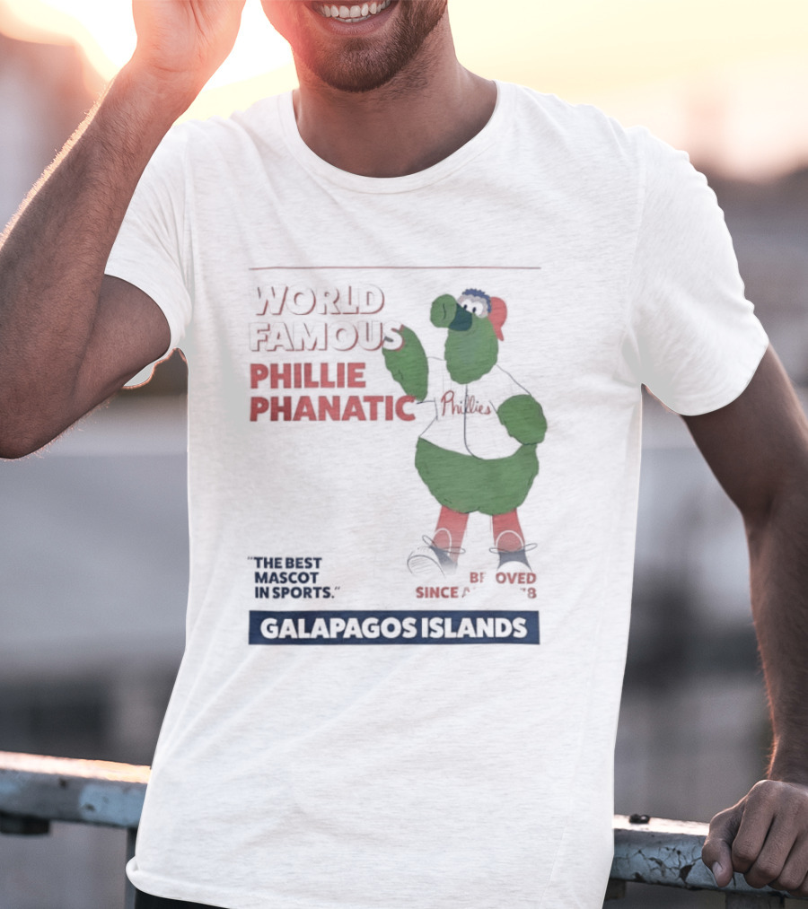 World Famous Phillie Phanatic Galapagos Islands April 1978 Phillies T-Shirt