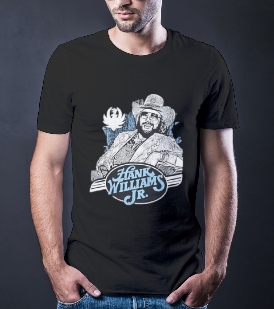 Hank Williams Jr 90s Anniversary Iconic Cowboy T-Shirt
