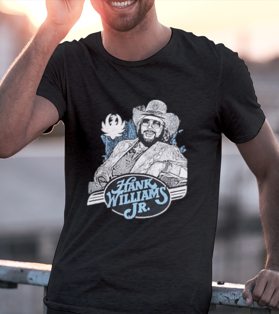 Hank Williams Jr 90s Anniversary Iconic Cowboy T-Shirt