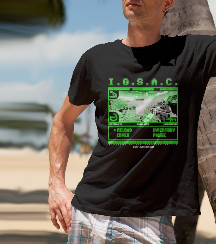 I.G.S.A.C Reload Cover Inventory Pause Gaming Interface Display T-Shirt