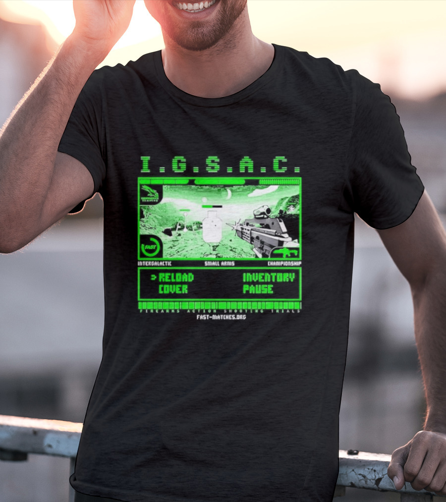 I.G.S.A.C Reload Cover Inventory Pause Gaming Interface Display T-Shirt