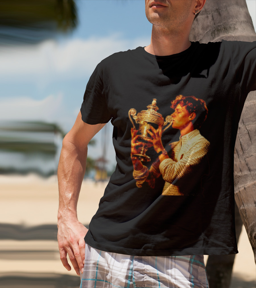 Jannik Sinner Wimbledon Men's Singles Champion Italy Celebration T-Shirt