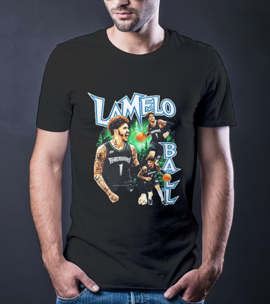 LaMelo Ball Timberwolves NBA Basketball Player Highlights T-Shirt