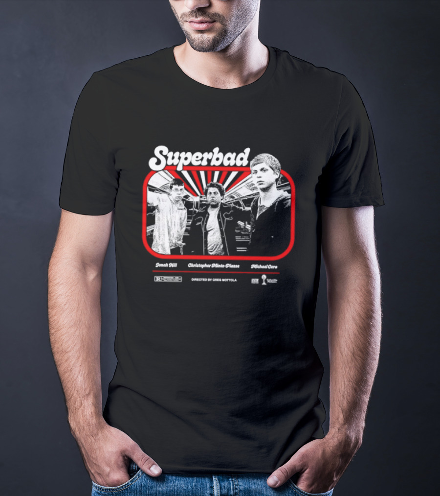 Superbad Movie Jonah Hill Christopher Mintz Plasse Michael Cera T-Shirt