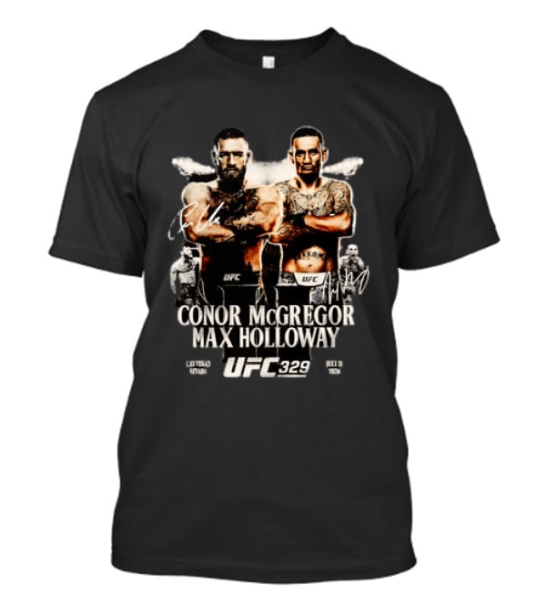 UFC 329 Conor McGregor Max Holloway 2 Matchup T-Shirt
