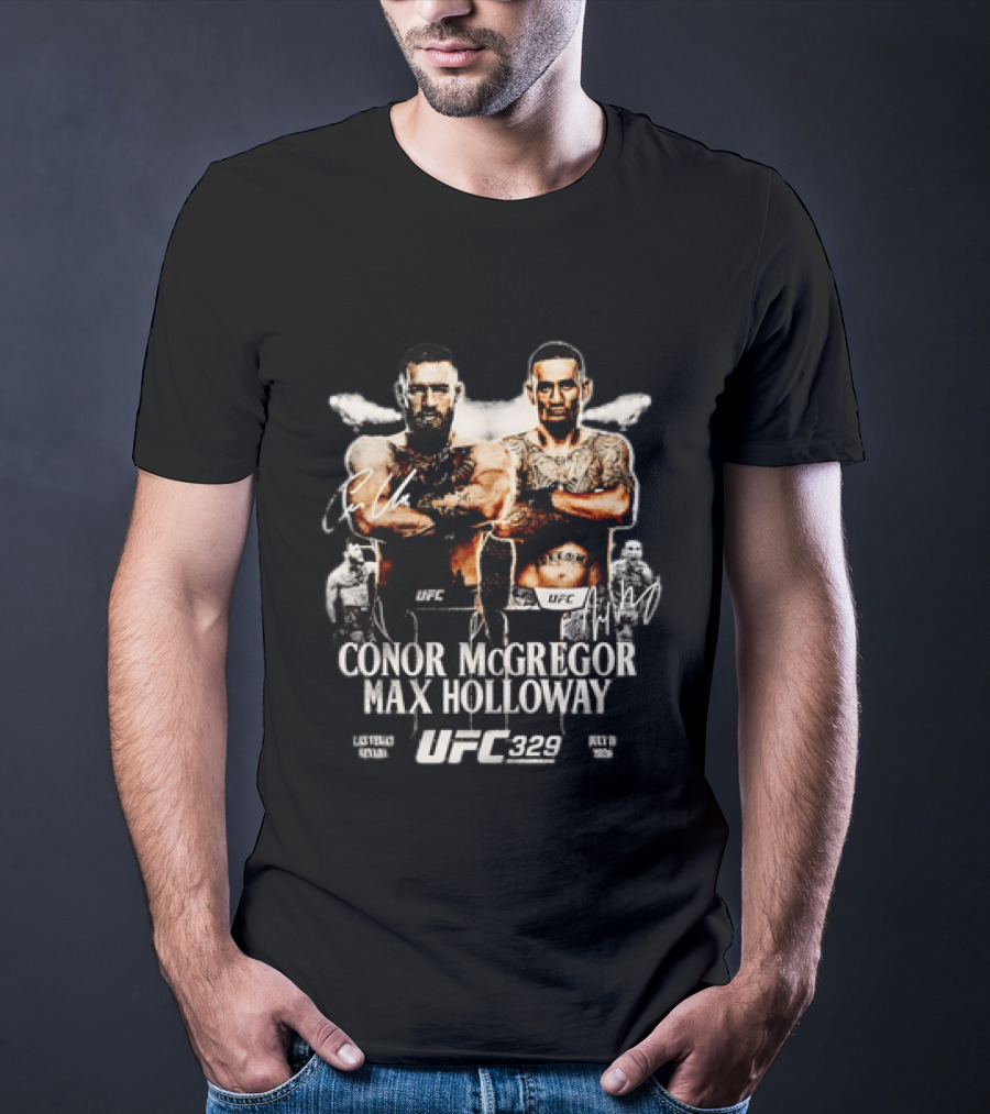 UFC 329 Conor McGregor Max Holloway 2 Matchup T-Shirt