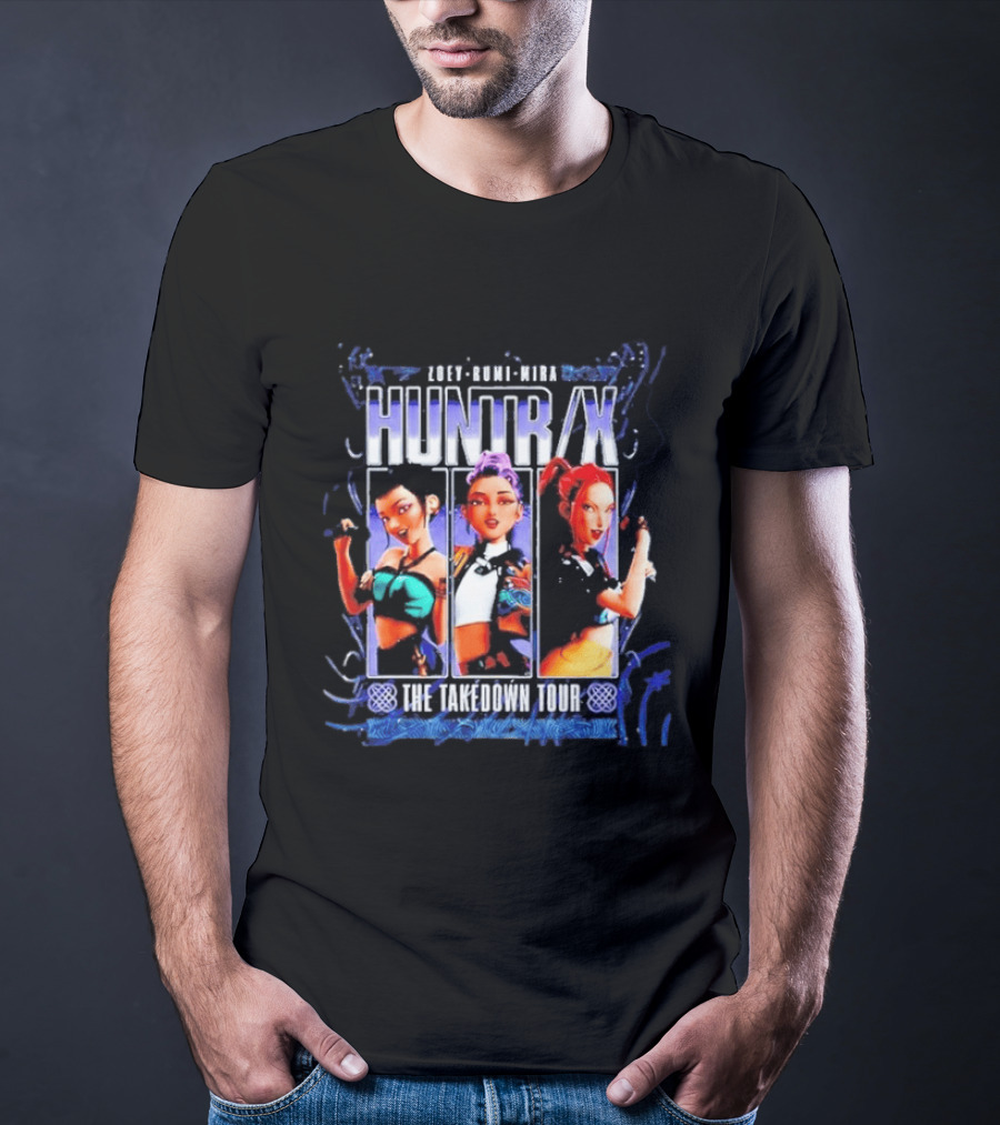 Zoey Rumi Mira Huntr X The Takedown Tour Kpop Demon Hunters Signatures T-Shirt