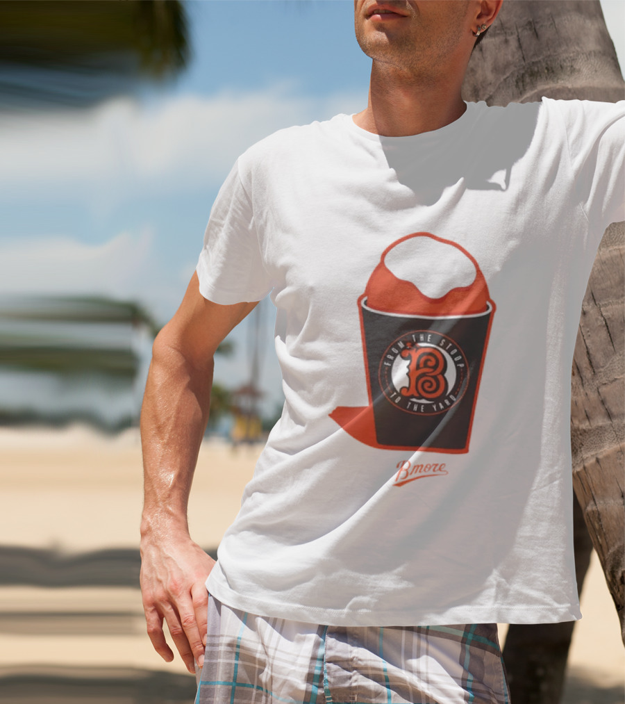 Baltimore Orioles From The Stoop To The Yard Snowball Bmore T-Shirt