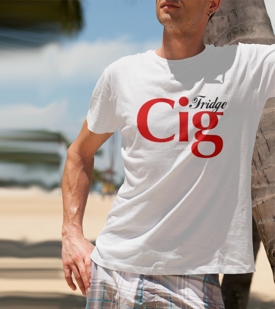 Fridge Cig Red Lettering T-Shirt