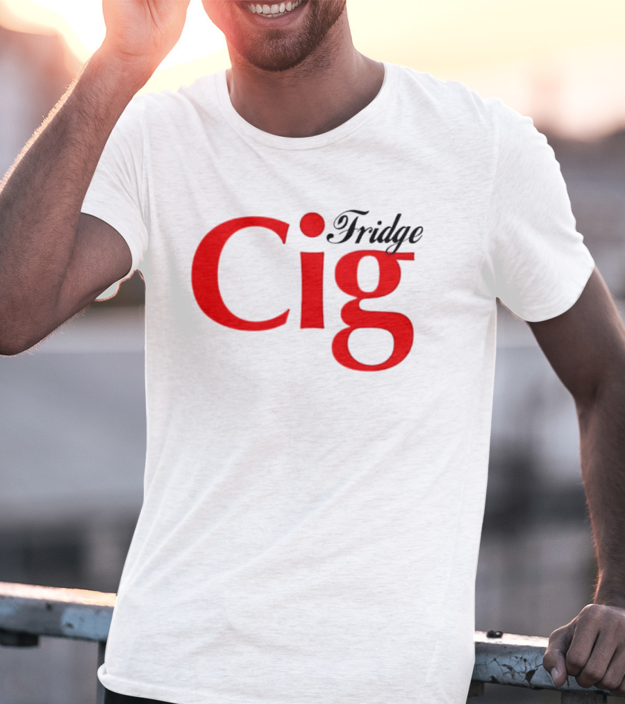 Fridge Cig Red Lettering T-Shirt