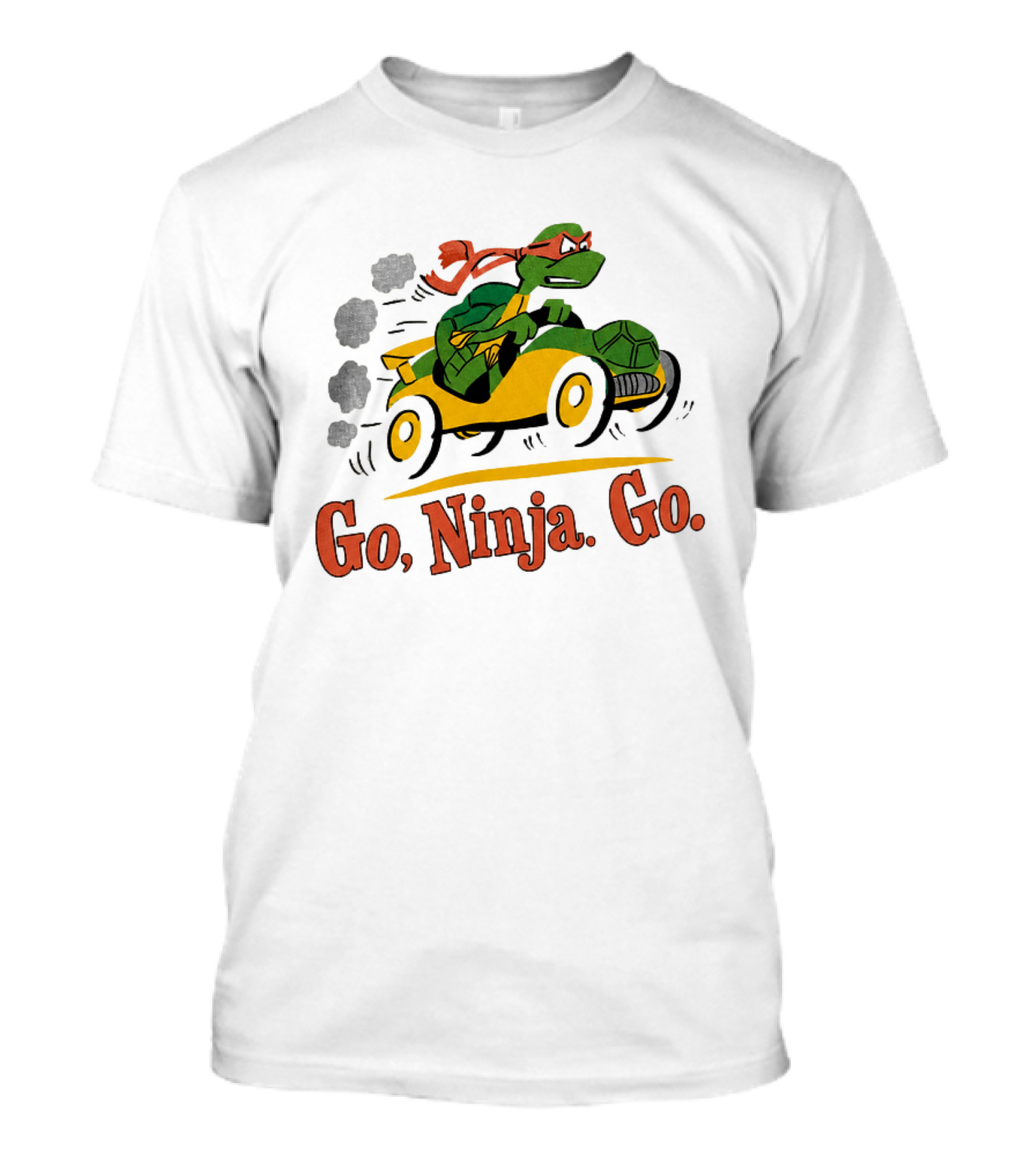 Ninja Turtle Racing In Classic Go Kart T-Shirt
