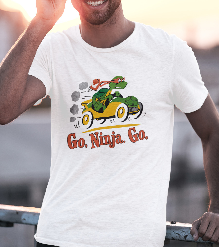 Ninja Turtle Racing In Classic Go Kart T-Shirt