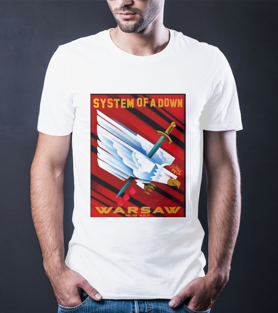 System Of A Down Warsaw Poland 2026 PGE Narodowy 18 19 July Exclusive Venue T-Shirt