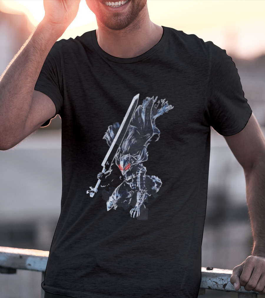 Berserk Guts Berserker Armor Dragonslayer Sword Action Pose T-Shirt