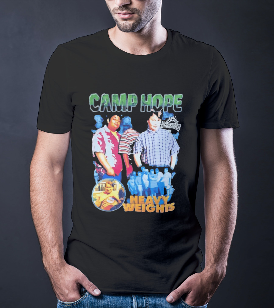 Camp Hope 90 Heavy Weights Featuring Characters From Cult T-Shirt