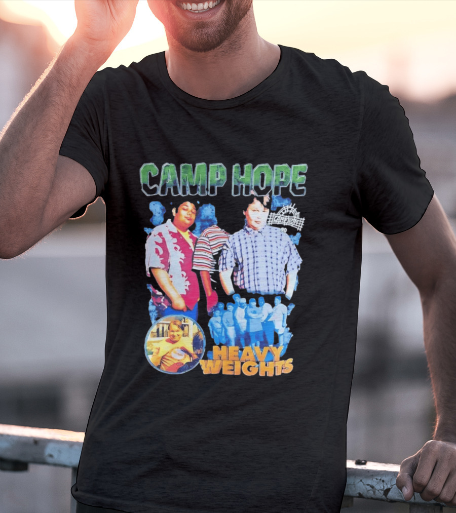 Camp Hope 90 Heavy Weights Featuring Characters From Cult T-Shirt