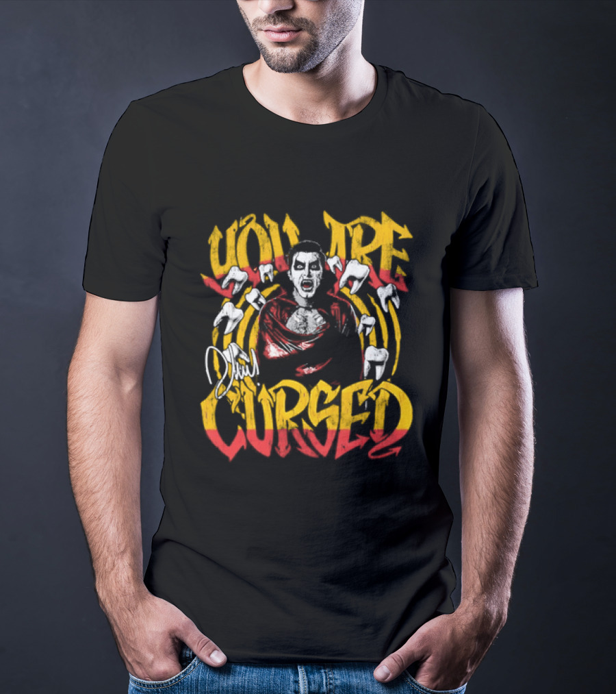Danhausen You Are Cursed Vintage Graffiti Teeth T-Shirt