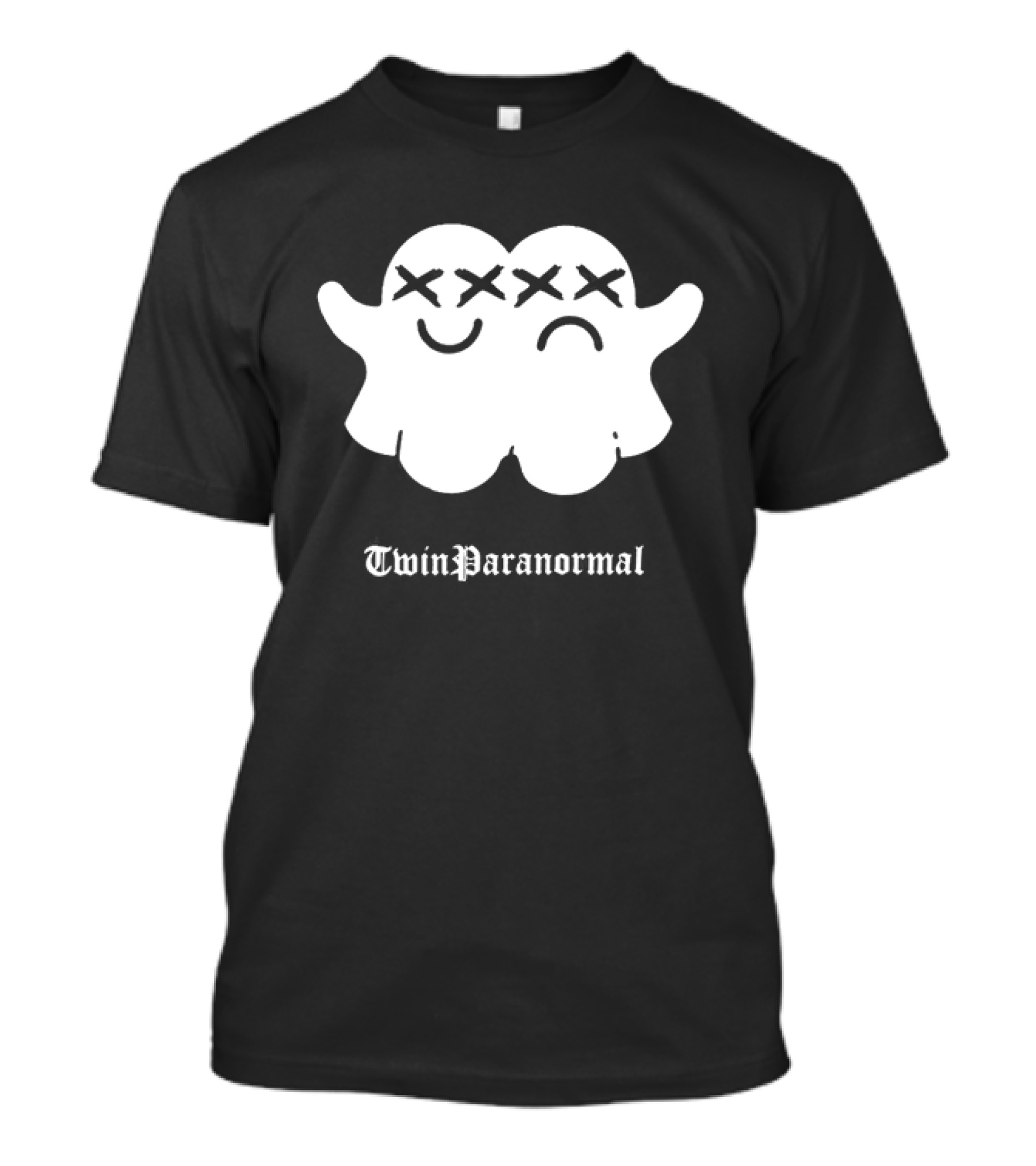 Twin Paranormal Ghost Duo Spooky Matching Spirits T-Shirt