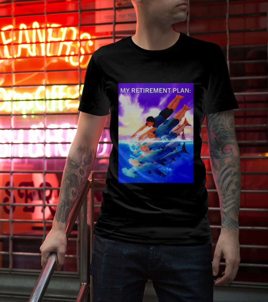 My Retirement Plan Hammerhead Shark Swimming Diving Adventure T-Shirt