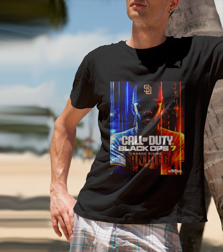 Call Of Duty Black Ops 7 Nando Rising San Diego SD Cap T-Shirt