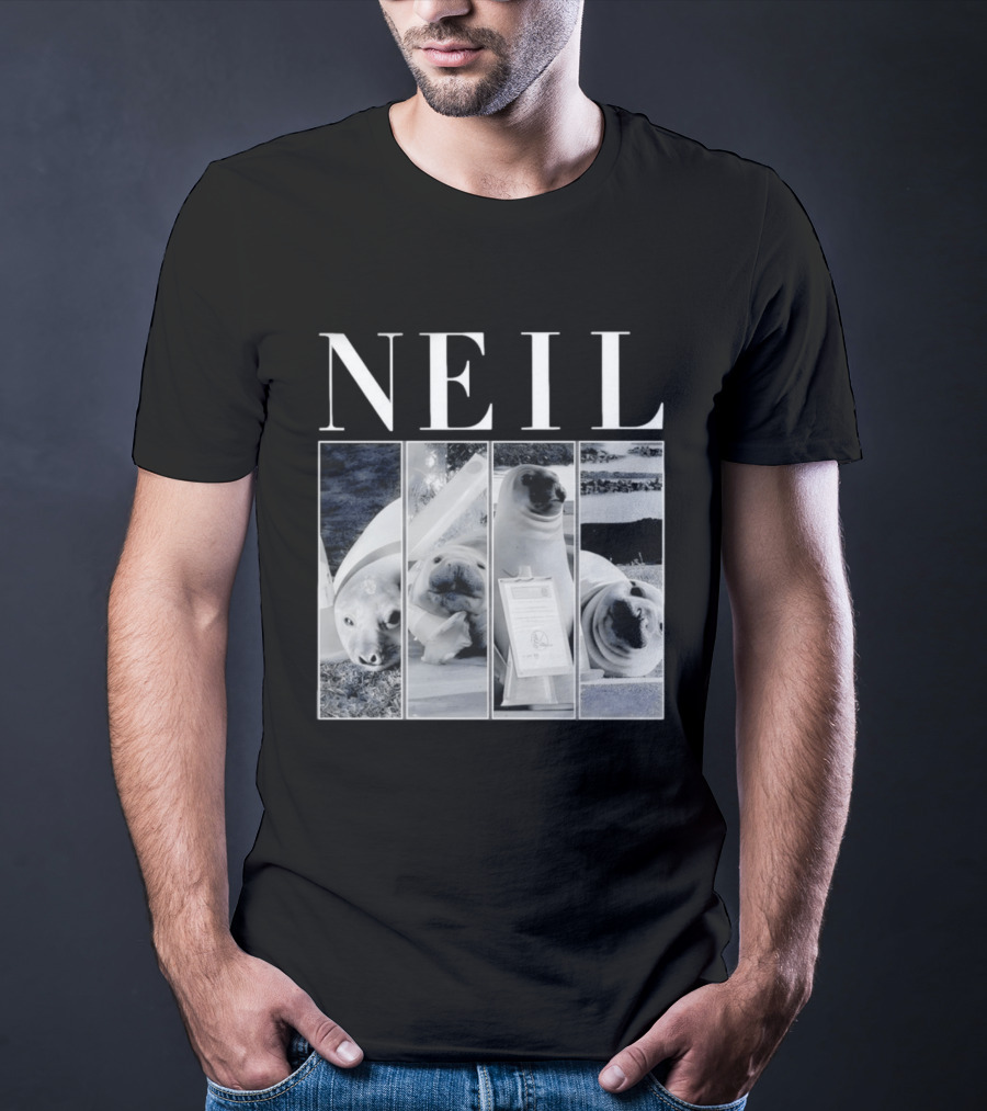 Neil The Seal Animal Meme Funny Seal Faces T-Shirt